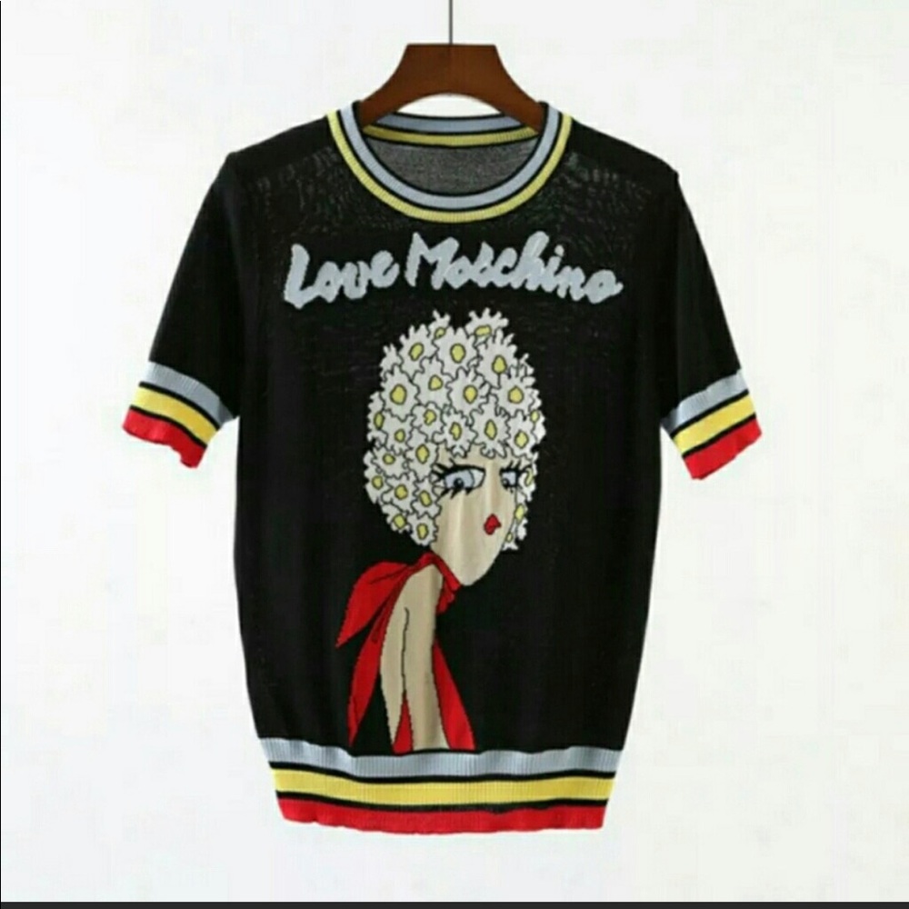 Love Moschino Knitted Stripe Shirt